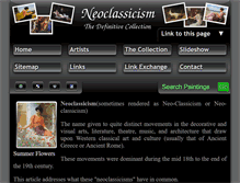 Tablet Screenshot of neoclassicism.org